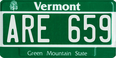 VT license plate ARE659