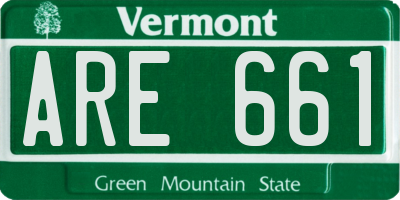 VT license plate ARE661