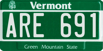 VT license plate ARE691