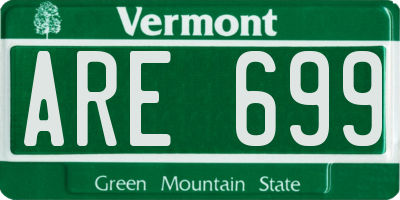 VT license plate ARE699