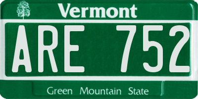 VT license plate ARE752