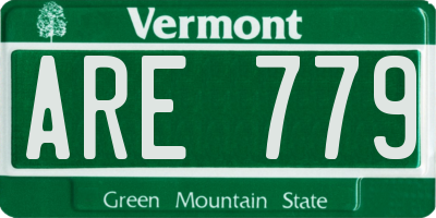 VT license plate ARE779