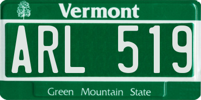 VT license plate ARL519