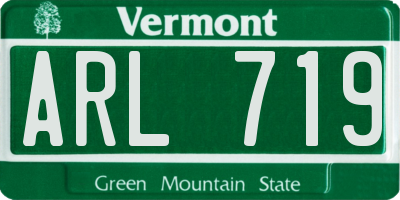 VT license plate ARL719