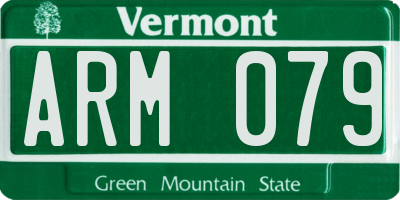 VT license plate ARM079