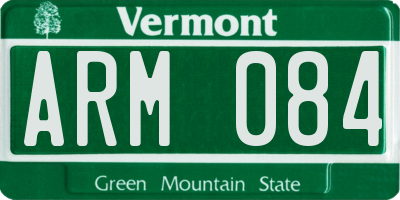 VT license plate ARM084