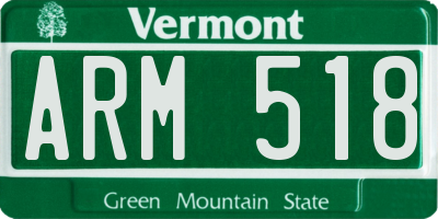 VT license plate ARM518