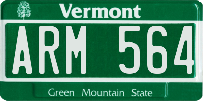 VT license plate ARM564