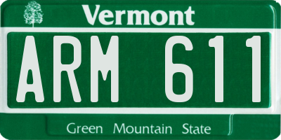 VT license plate ARM611