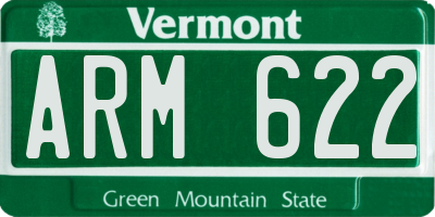 VT license plate ARM622