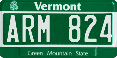 VT license plate ARM824