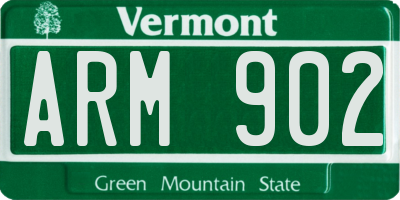 VT license plate ARM902