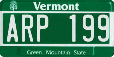 VT license plate ARP199