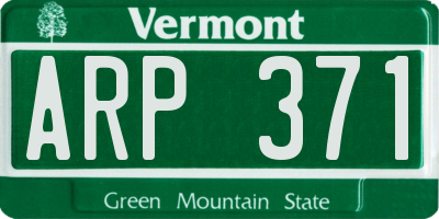 VT license plate ARP371