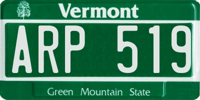 VT license plate ARP519