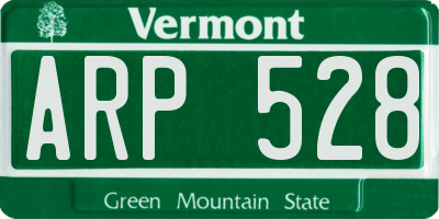 VT license plate ARP528