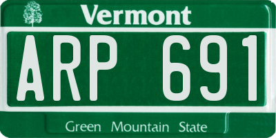 VT license plate ARP691