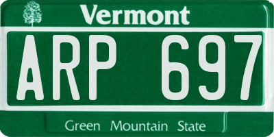 VT license plate ARP697