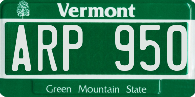 VT license plate ARP950