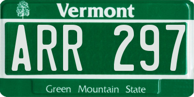 VT license plate ARR297