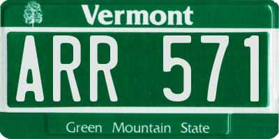 VT license plate ARR571