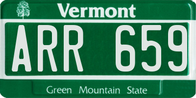 VT license plate ARR659