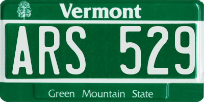 VT license plate ARS529