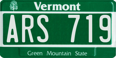 VT license plate ARS719