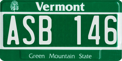 VT license plate ASB146