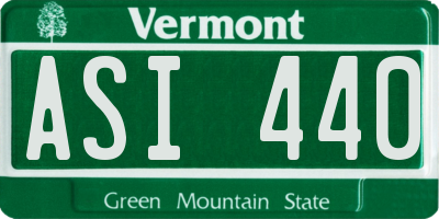 VT license plate ASI440