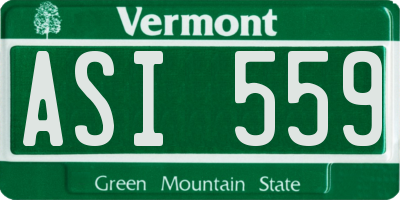 VT license plate ASI559