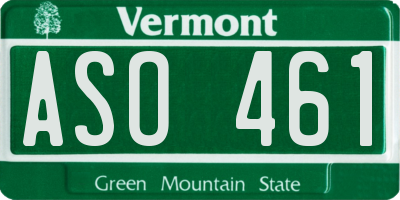 VT license plate ASO461