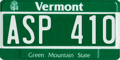 VT license plate ASP410