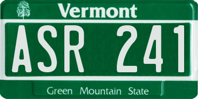 VT license plate ASR241