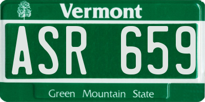 VT license plate ASR659