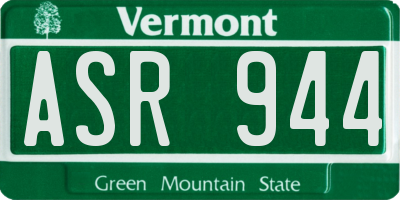 VT license plate ASR944