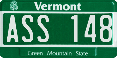 VT license plate ASS148
