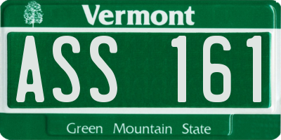 VT license plate ASS161