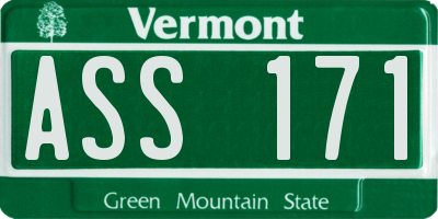 VT license plate ASS171