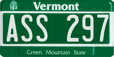 VT license plate ASS297