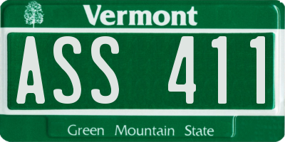 VT license plate ASS411