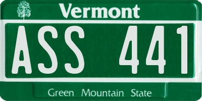 VT license plate ASS441