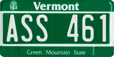 VT license plate ASS461