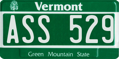 VT license plate ASS529