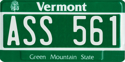 VT license plate ASS561