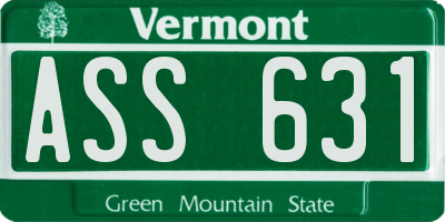 VT license plate ASS631