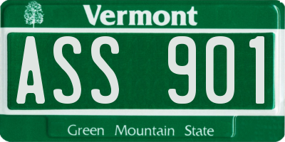 VT license plate ASS901