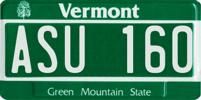 VT license plate ASU160
