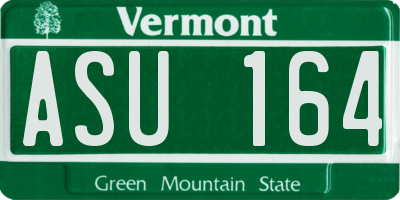 VT license plate ASU164