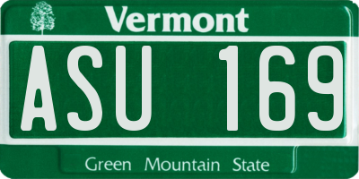 VT license plate ASU169